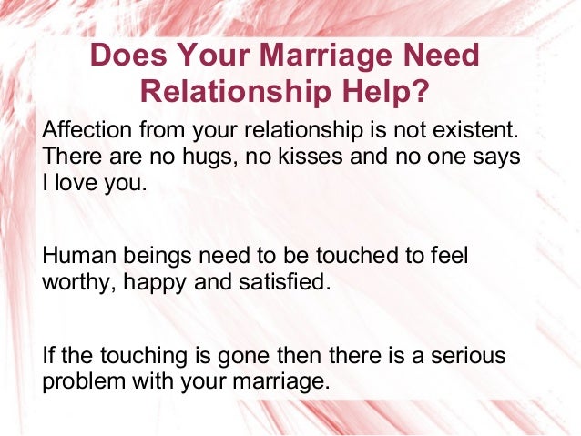 Love and in No marriage affection